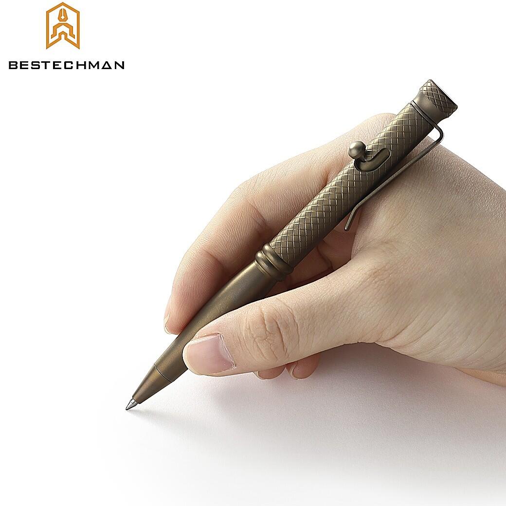 Bestechman Stylo Tactique Scribe Bronze Titane 4/7