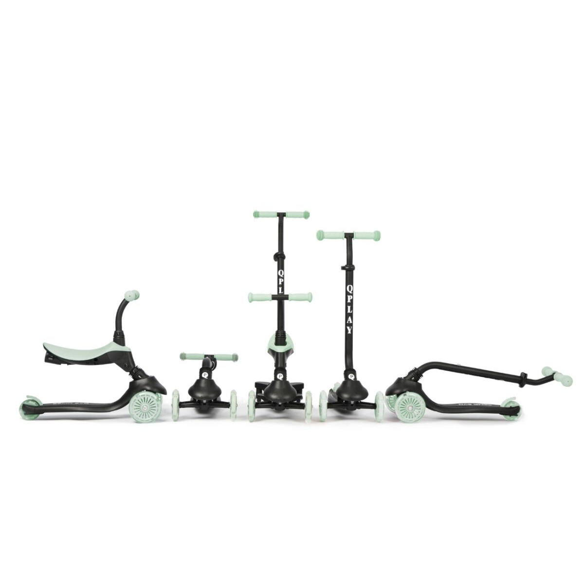 Trottinette Qplay Sema Evo 3-en-1 Vert 3/6