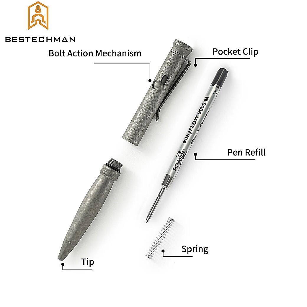 Bestechman Stylo Tactique Scribe Titane Gris 5/7