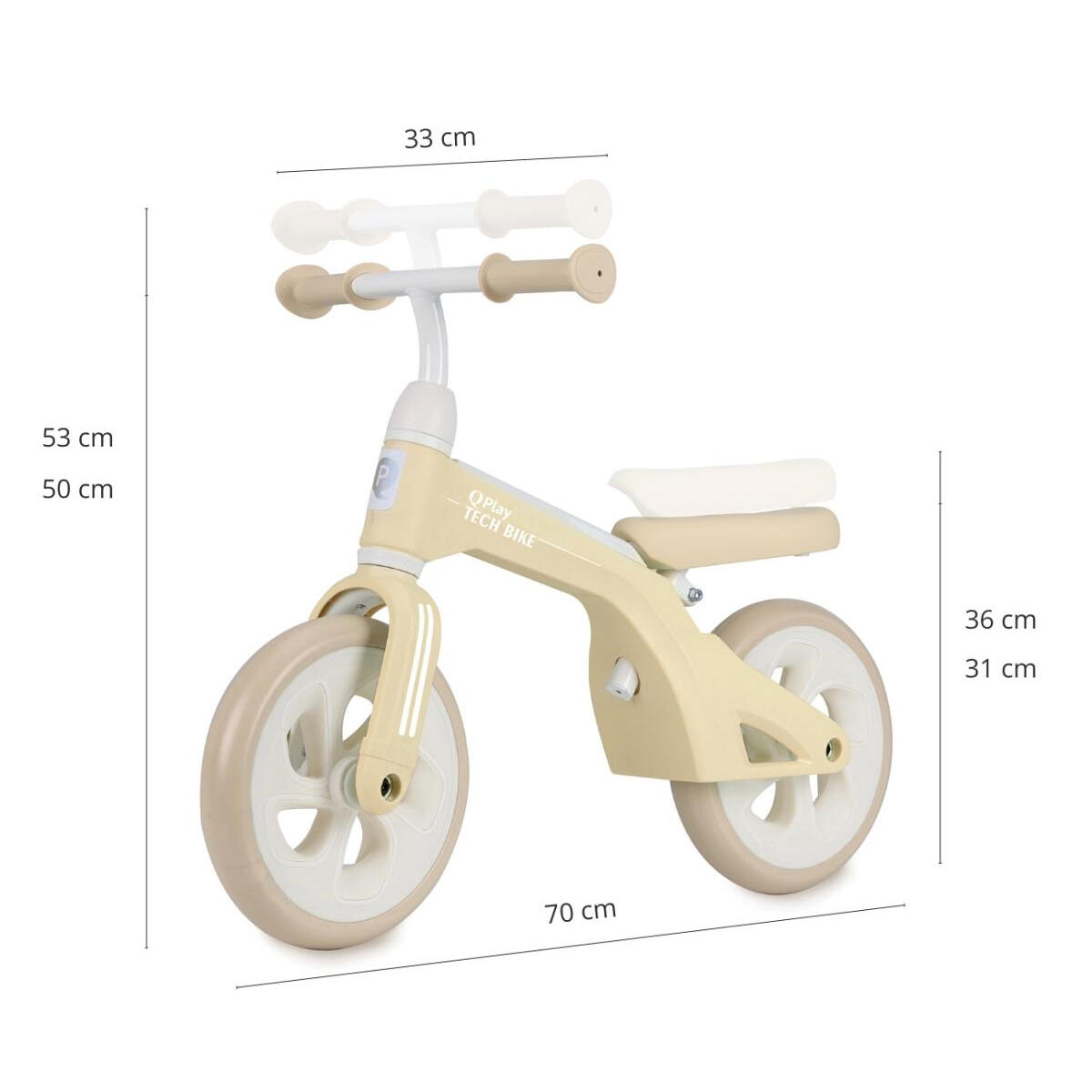 Qplay Tech Cream Loopfiets 2/2