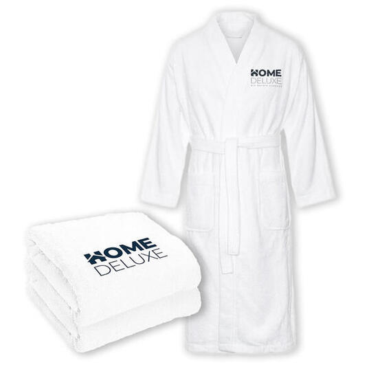 HOME DELUXE Sauna-Set Bademantel und Handtücher NOA XL