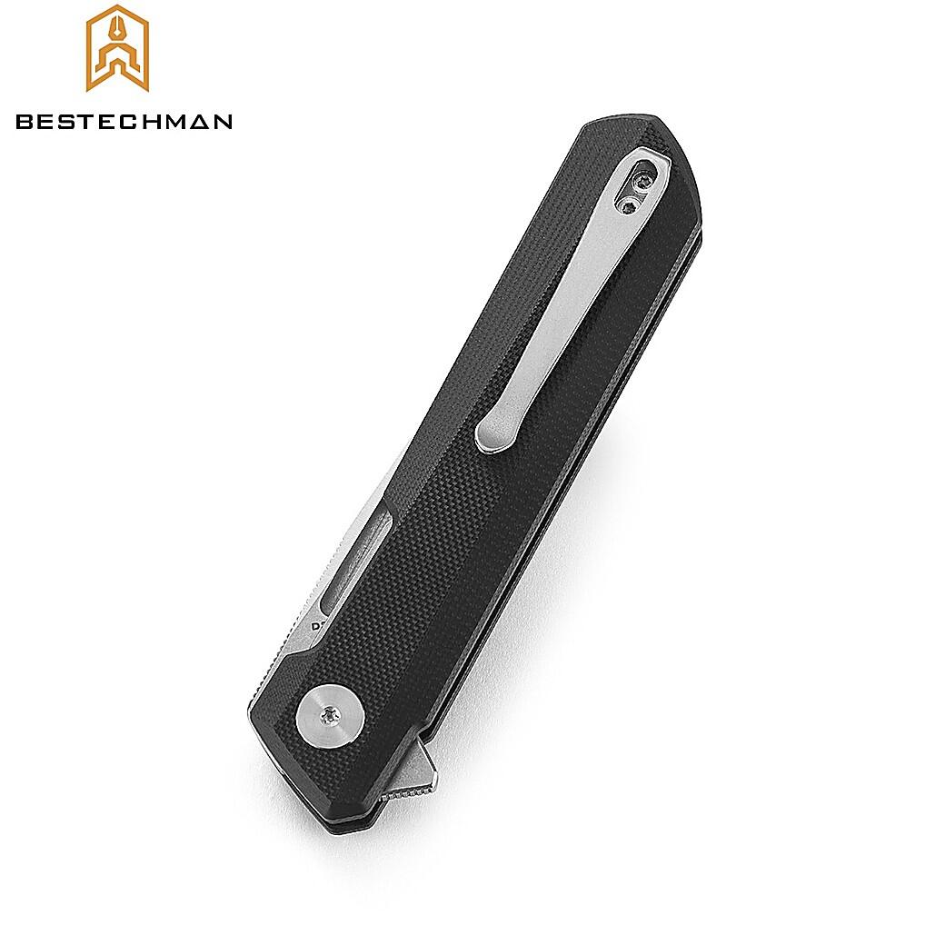 Bestechman Couteau de Poche Dundee Noir G10 D2 2/7