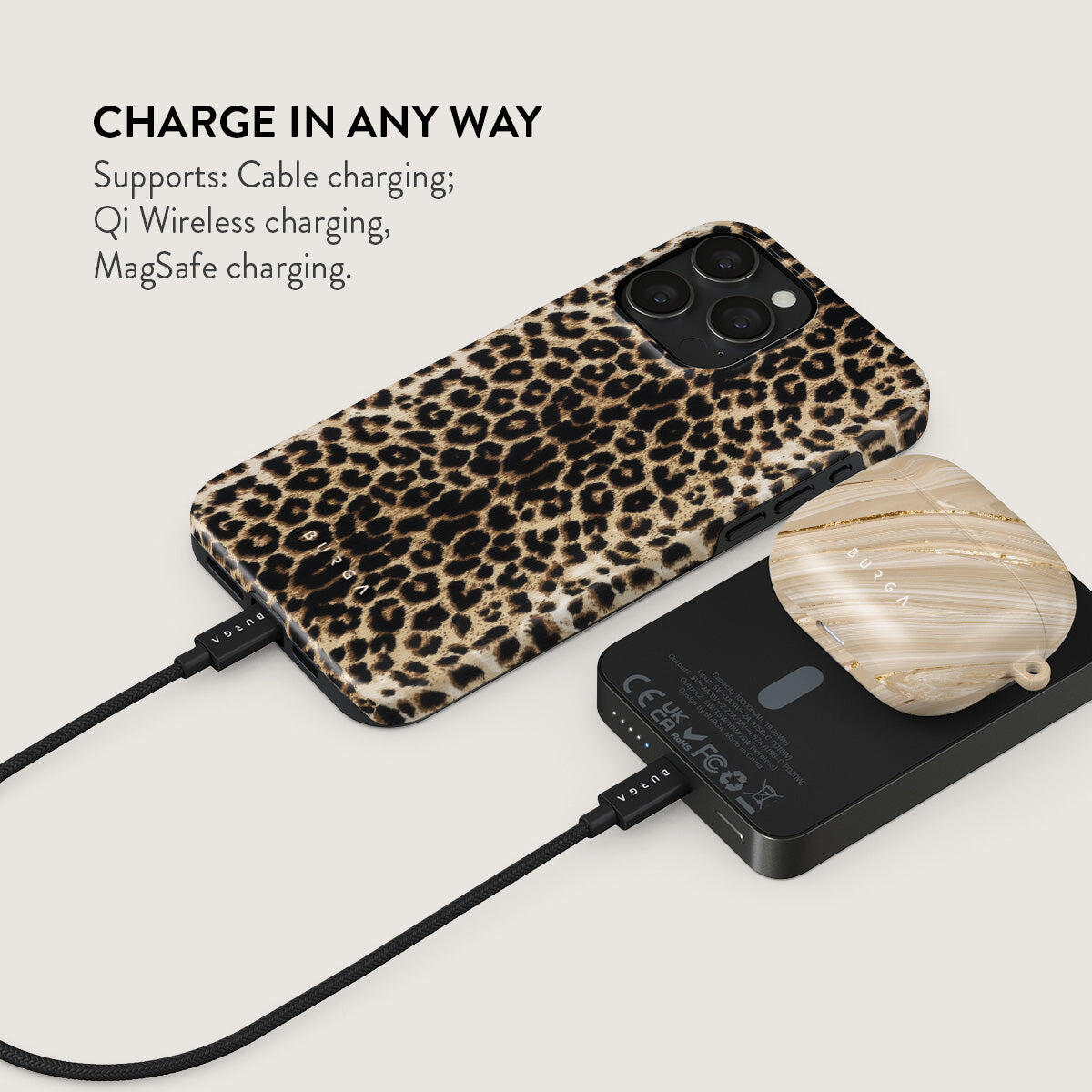 Powerbank BURGA MagSafe 10000 mAh player/gunmetal 4/5
