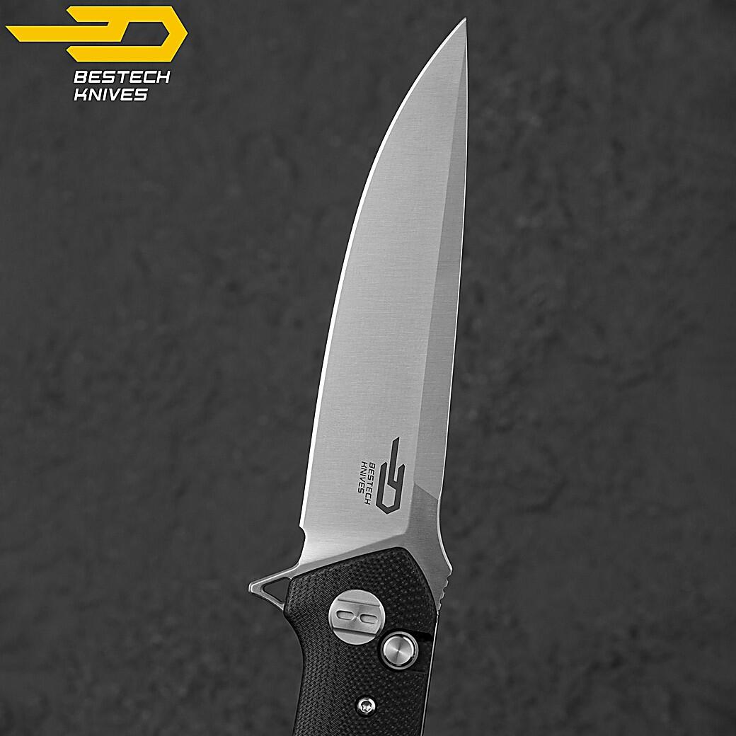Bestech Navalha de Bolso Swordfish Preto Azul G10 14C28N 6/7