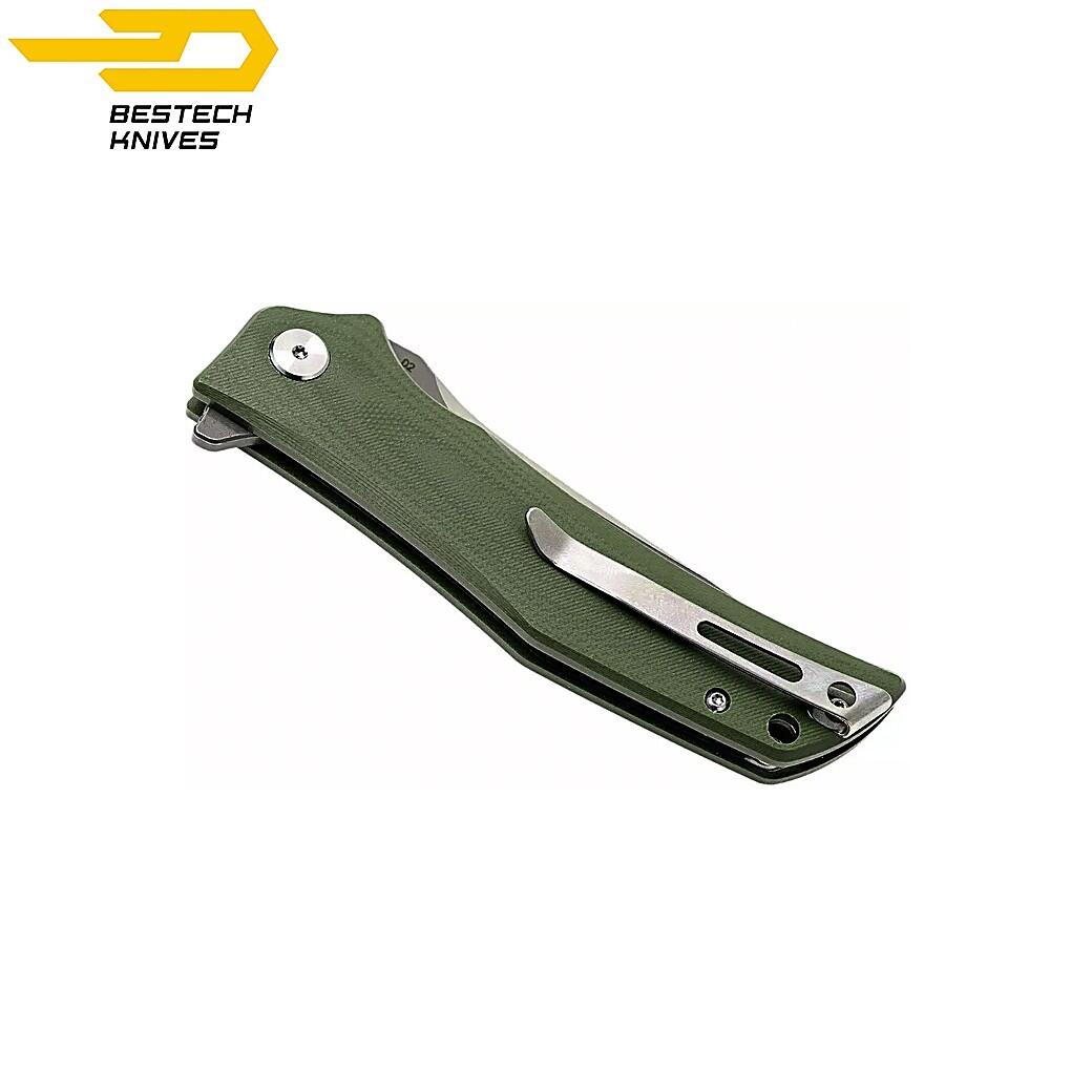Bestech Navalha Scimitar Verde Exército G10 D2 7/7