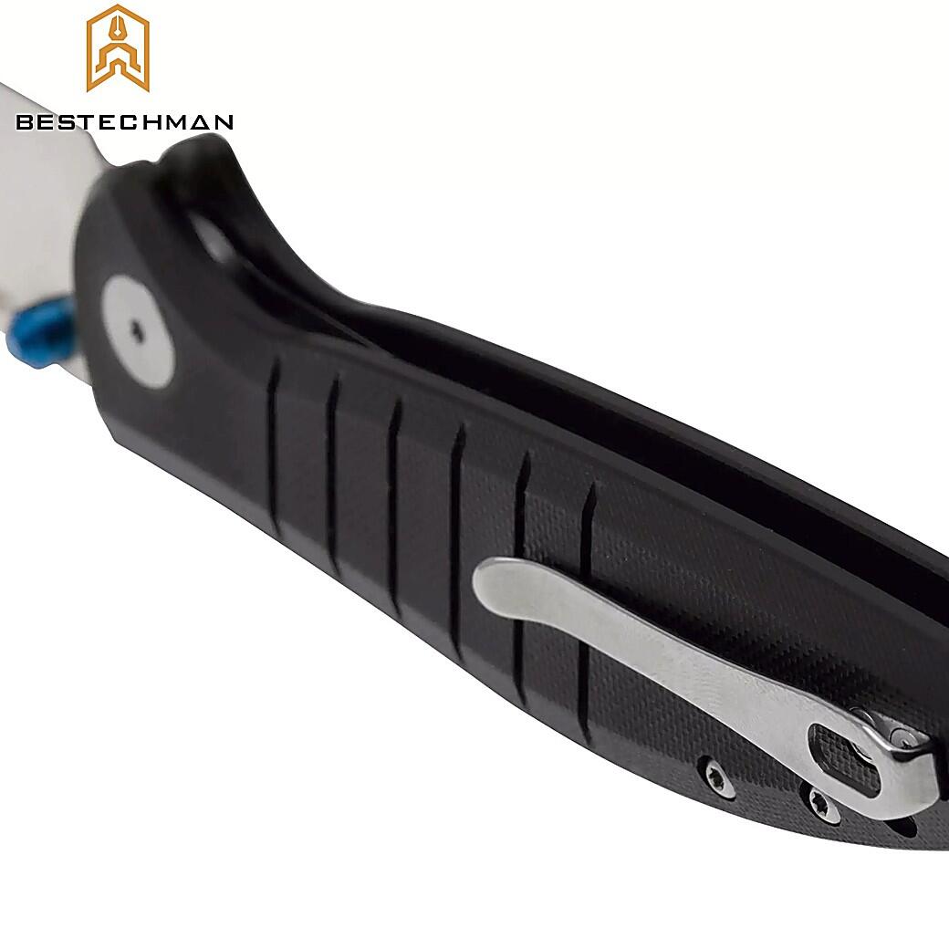 Bestechman Couteau de Poche Goodboy Noir G10 D2 6/7