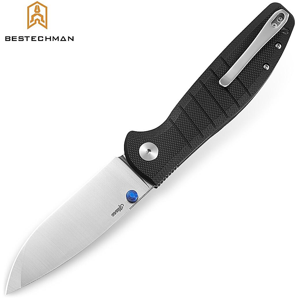 Bestechman Couteau de Poche Goodboy Noir G10 D2 2/7