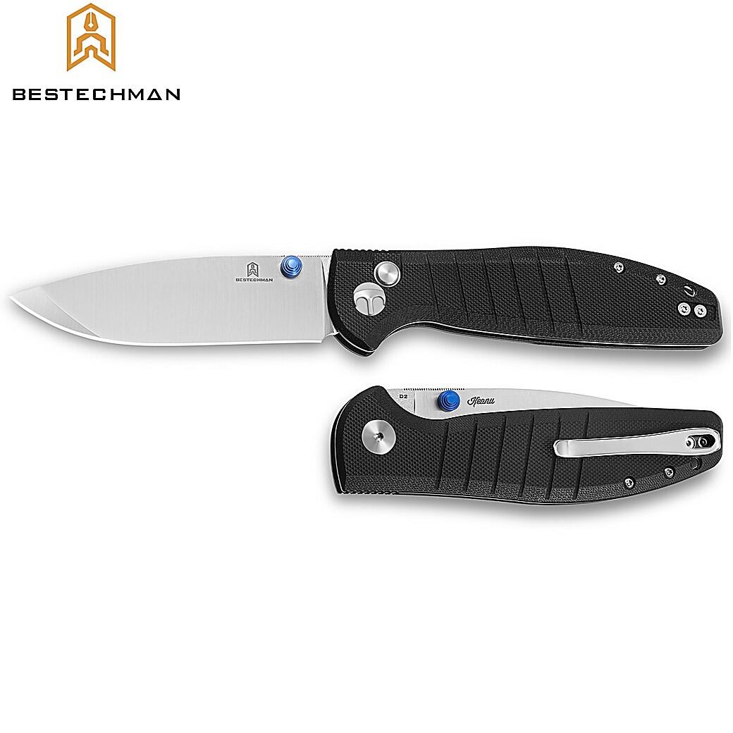 Bestechman Couteau de Poche Goodboy Noir G10 D2 3/7
