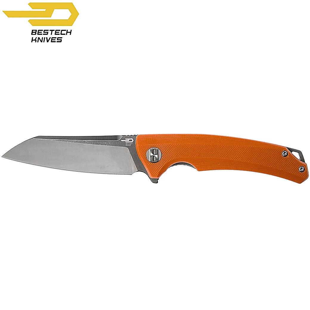 Bestech Couteau de Poche Texel Orange G10 D2 5/7