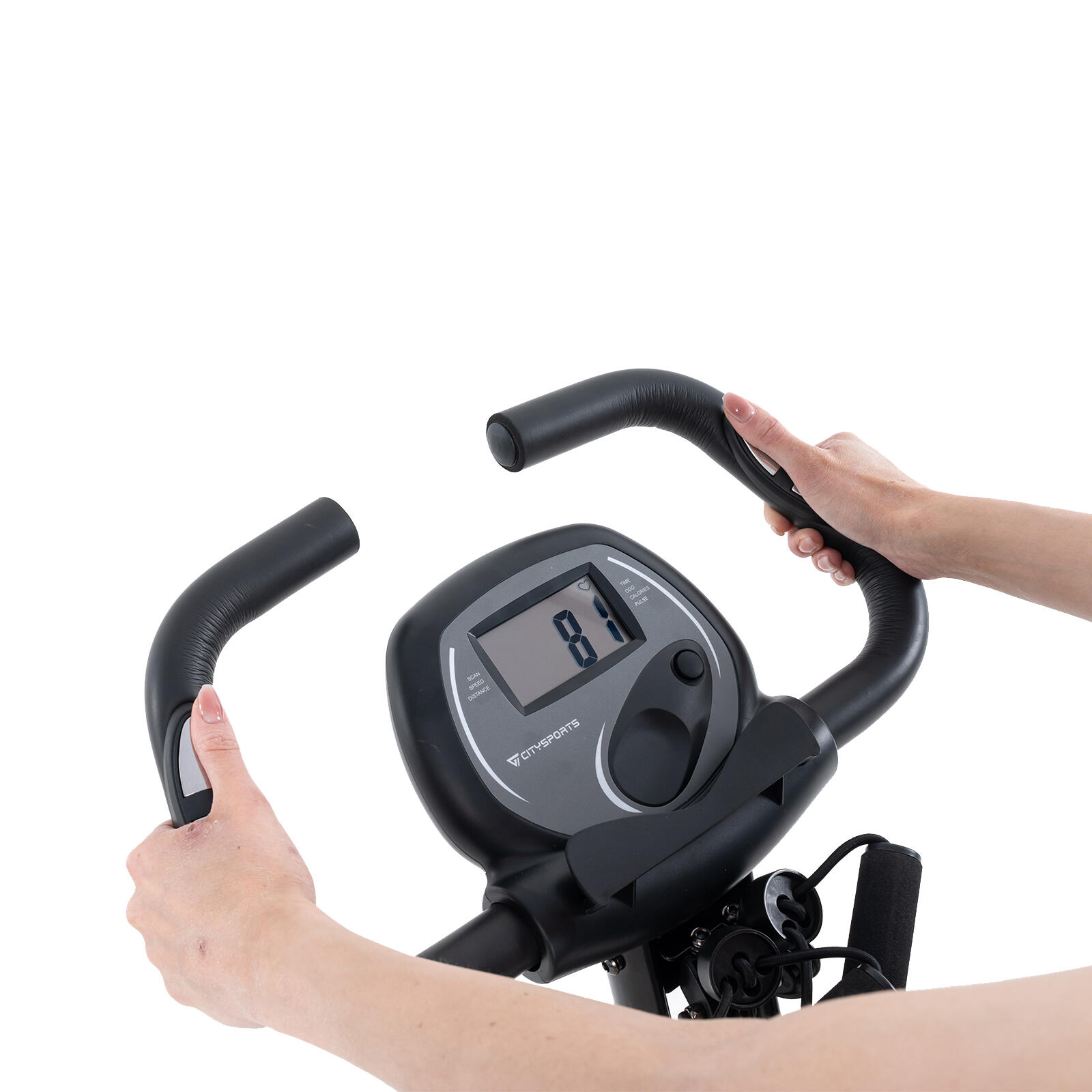 Vélo d'Appartement Pliable CITYSPORTS Noir 2-en-1 12 Niveaux 7/7