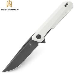 Bestechman Couteau de Poche Dundee Blanc G10 D2