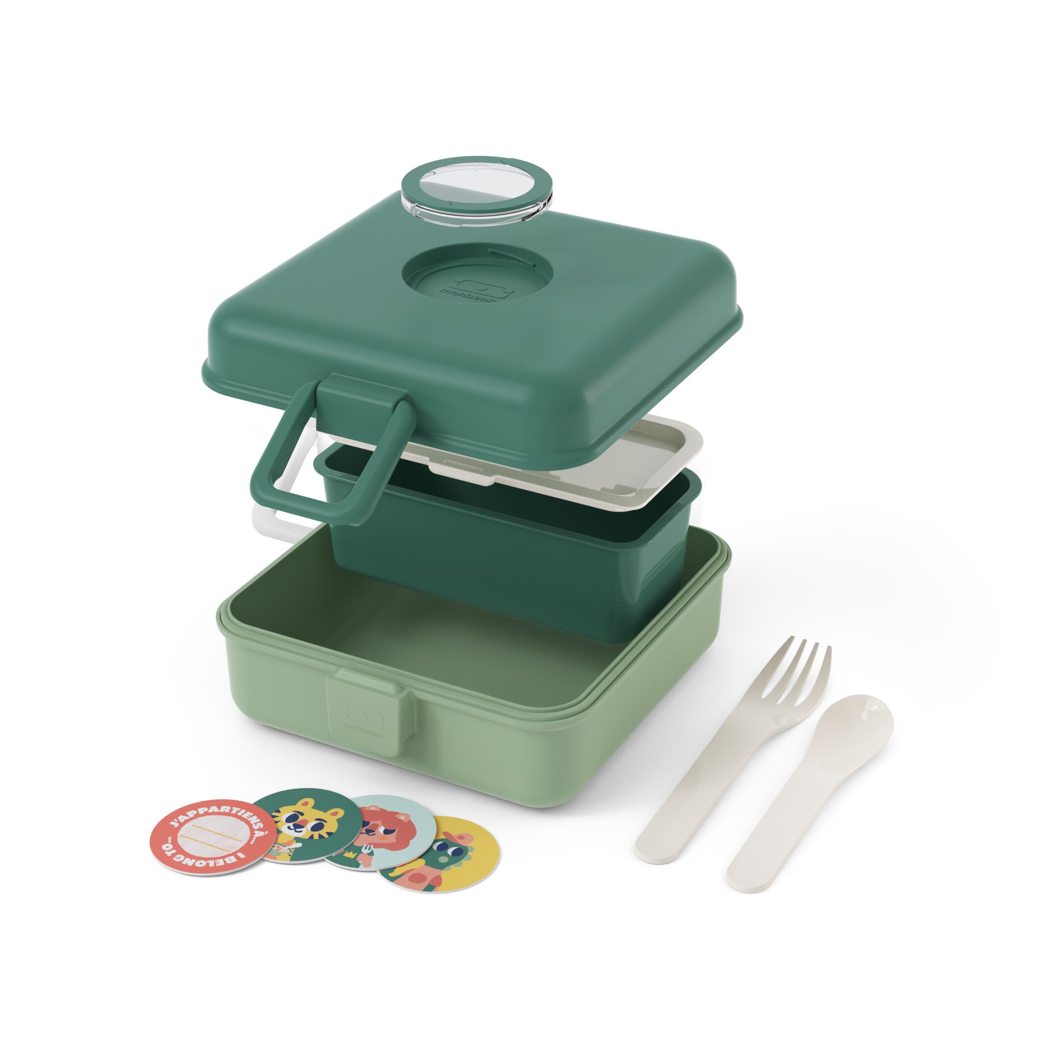 Boite repas sandwich/goûter 850ml|Enfants|Ecole, pique-nique, randonnée|Snacky 4/6