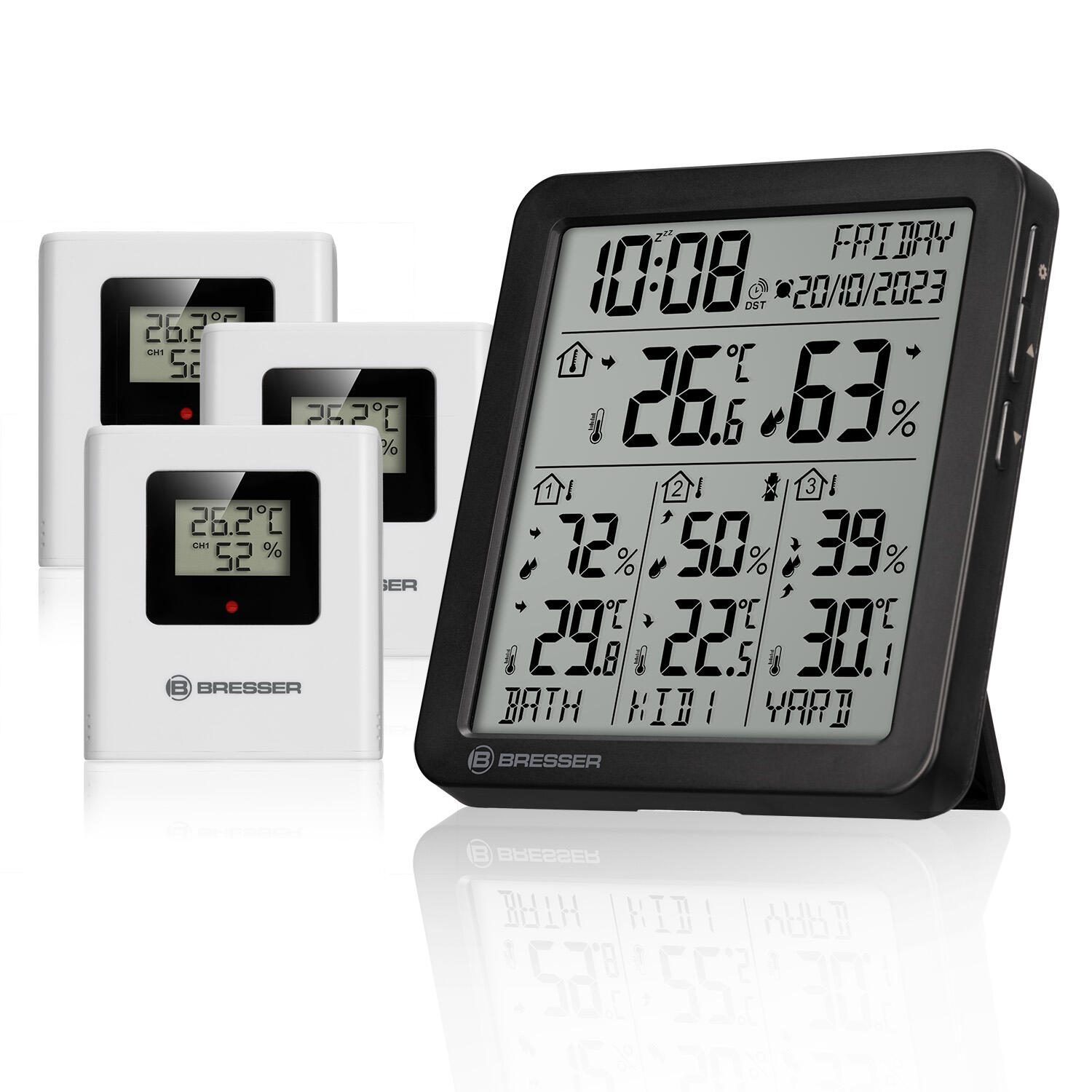 BRESSER Termometro-igrometro BRESSER Quadro Individio S