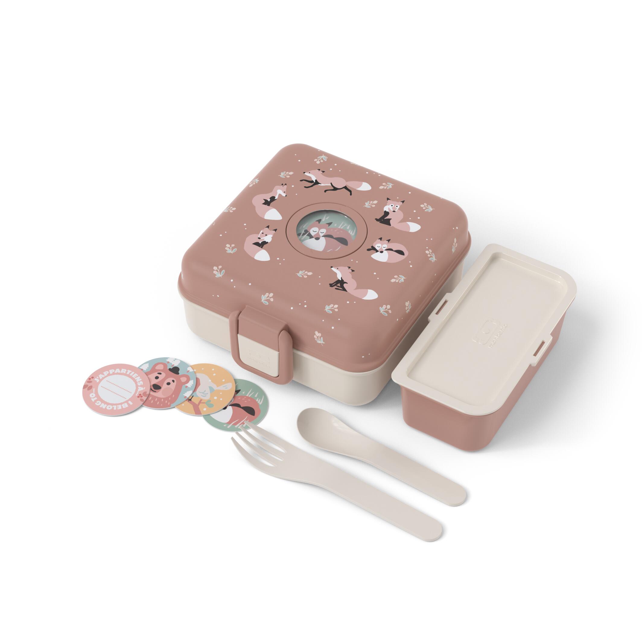 Boite repas sandwich/goûter 850ml|Enfants|Ecole, pique-nique, randonnée|Snacky 4/5