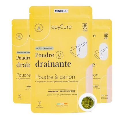 POUDRE DRAINANTE - Goût Citron X 3 mois