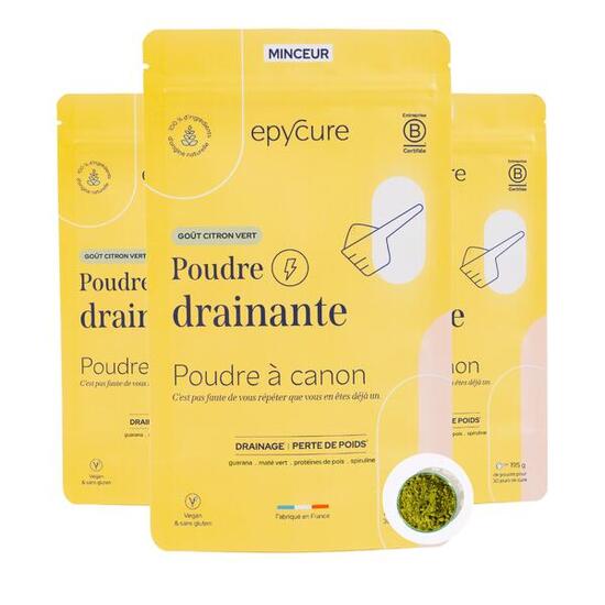 POUDRE DRAINANTE - Goût Citron X 3 mois