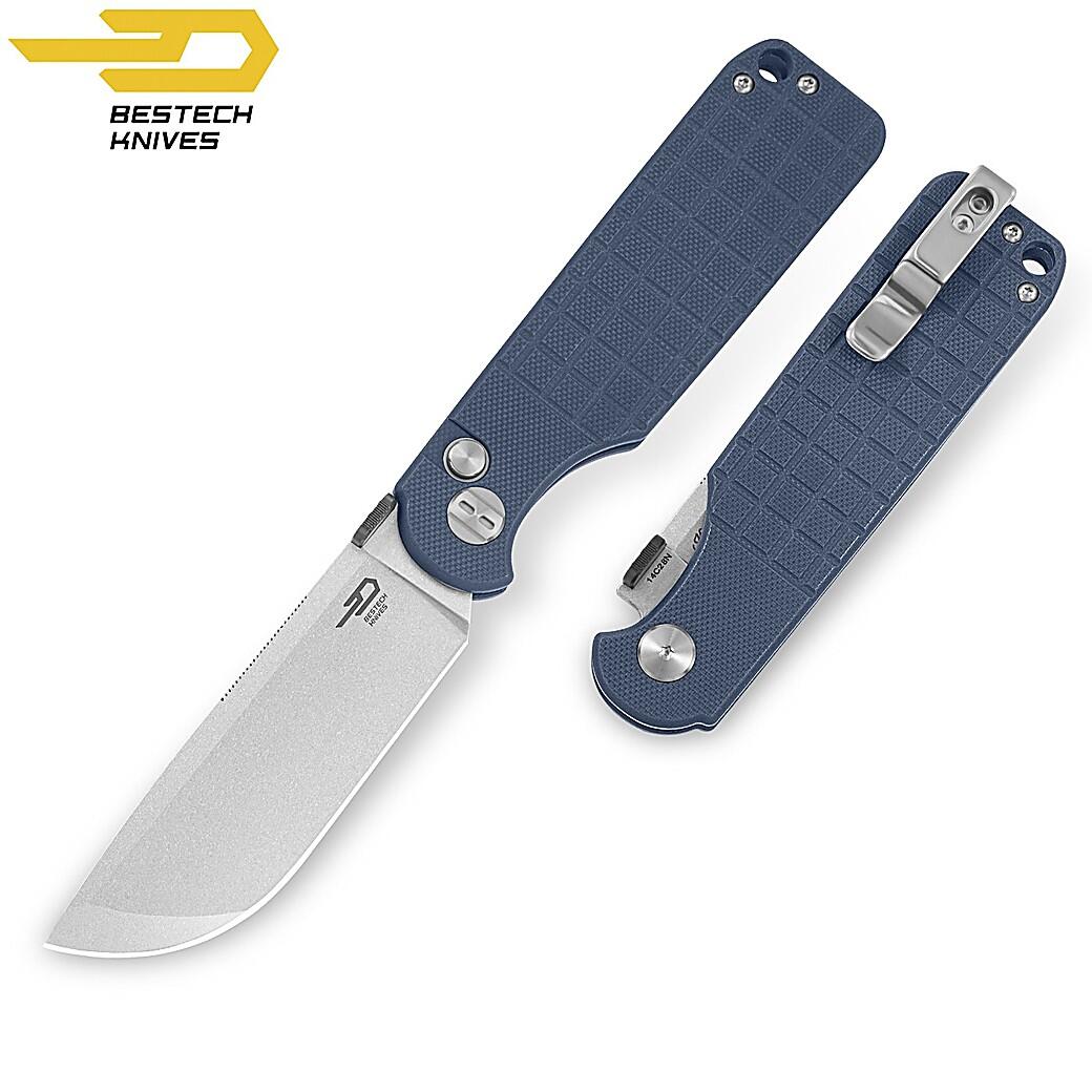 Bestech Couteau de Poche Glok Gris G10 14C28N 4/7
