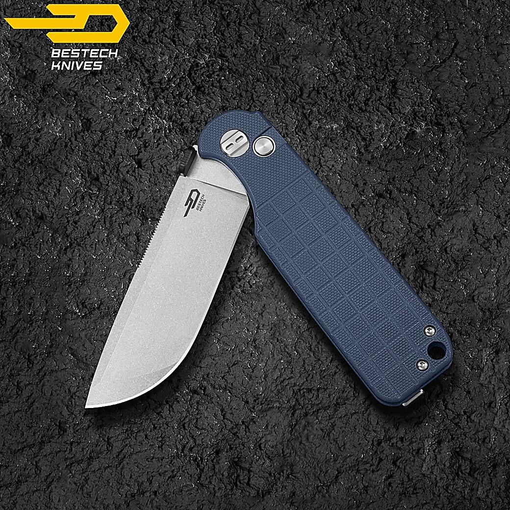 Bestech Couteau de Poche Glok Gris G10 14C28N 5/7