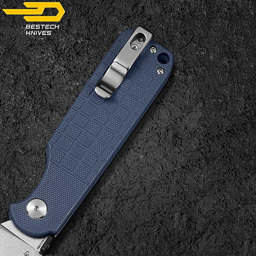 Bestech Couteau de Poche Glok Gris G10 14C28N 7/7