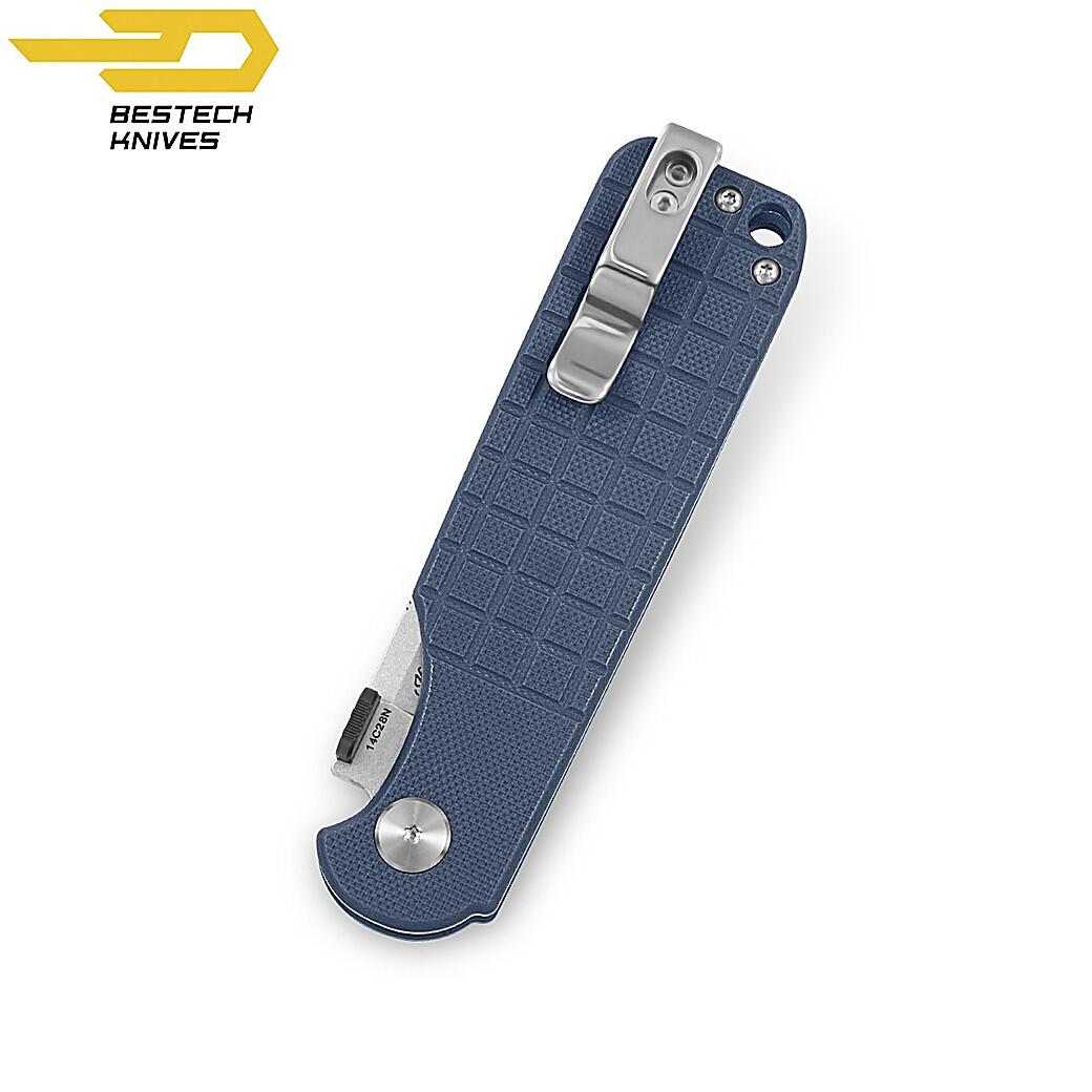 Bestech Couteau de Poche Glok Gris G10 14C28N 2/7