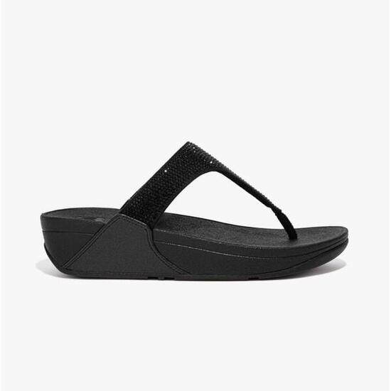 PANTOUFLE Ergonomica FEMME Fitflop Lulu Crystal Embellished NOIR