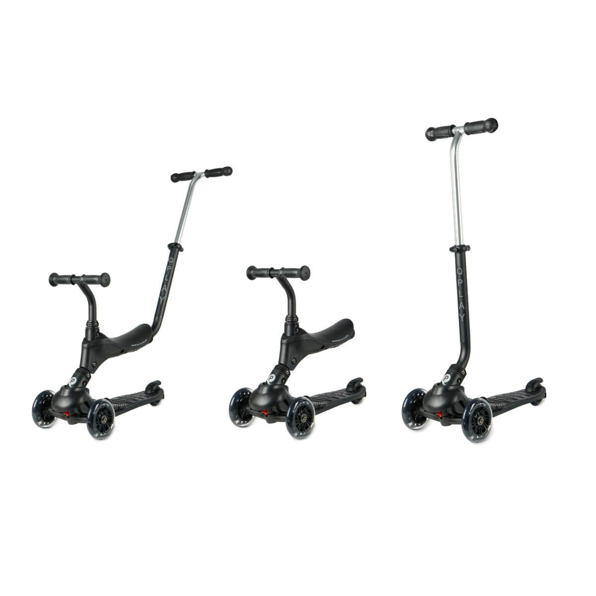 Trottinette Qplay Sema Pro 3-en-1 Noir 2/3