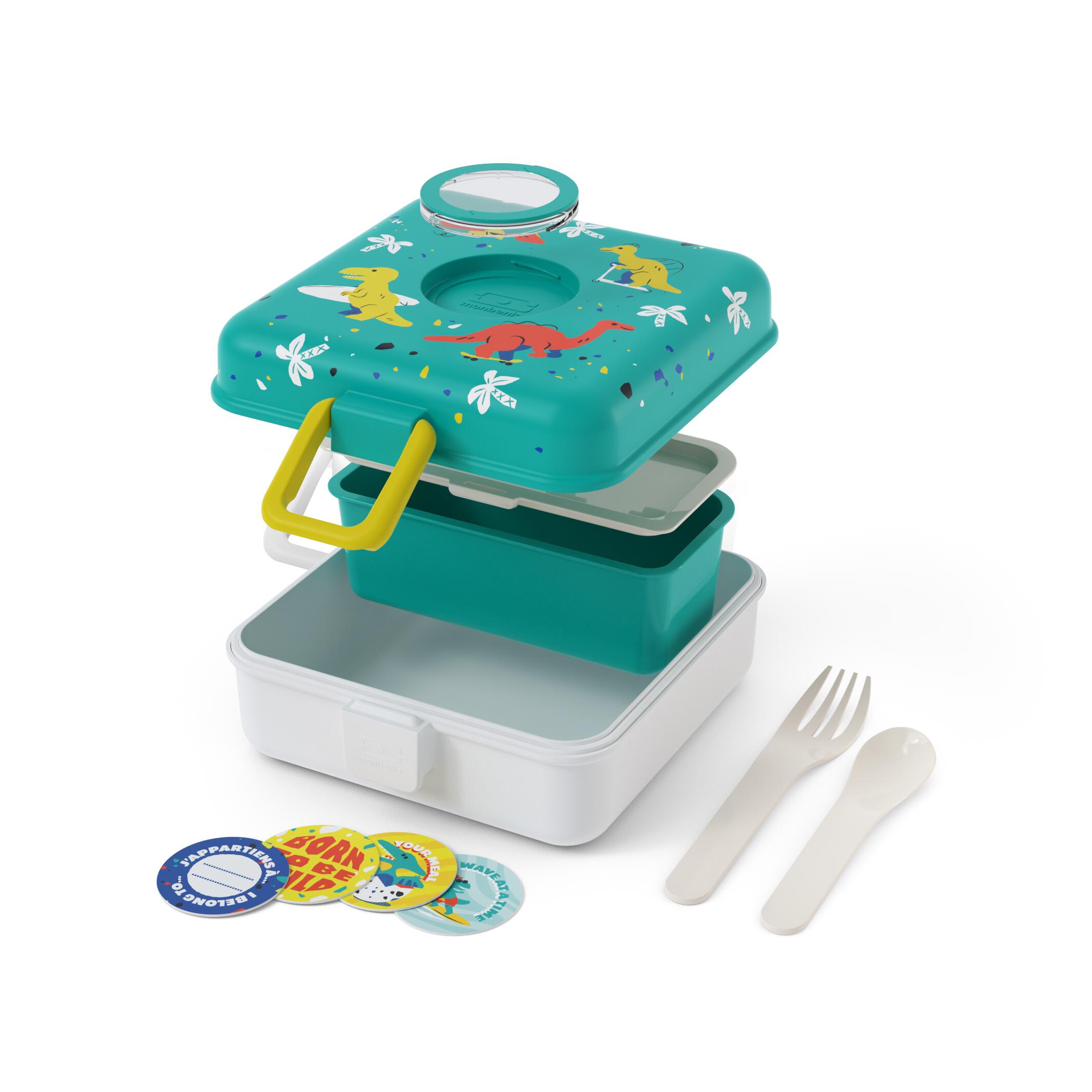 Boite repas sandwich/goûter 850ml|Enfants|Ecole, pique-nique, randonnée|Snacky 3/6