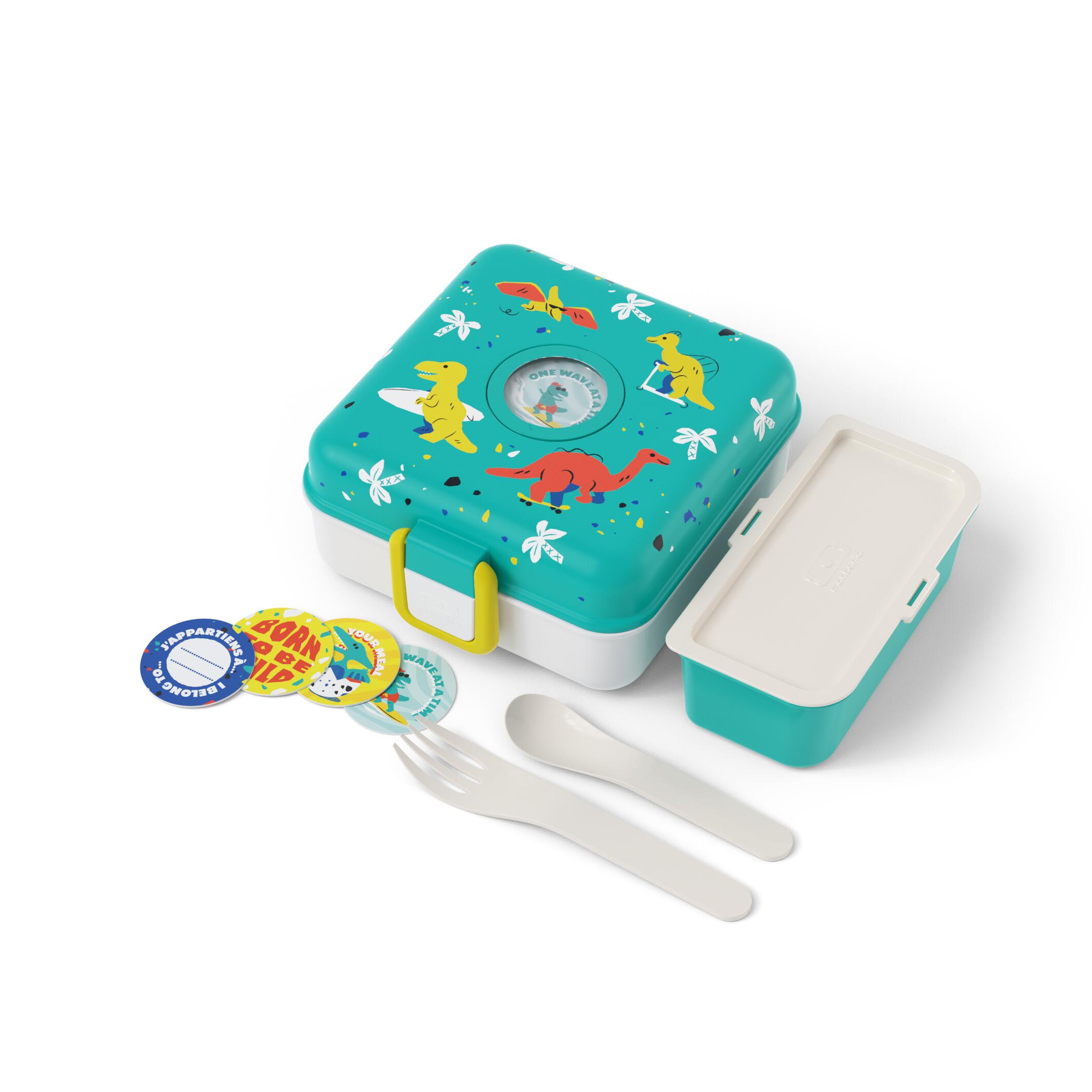 Boite repas sandwich/goûter 850ml|Enfants|Ecole, pique-nique, randonnée|Snacky 4/6