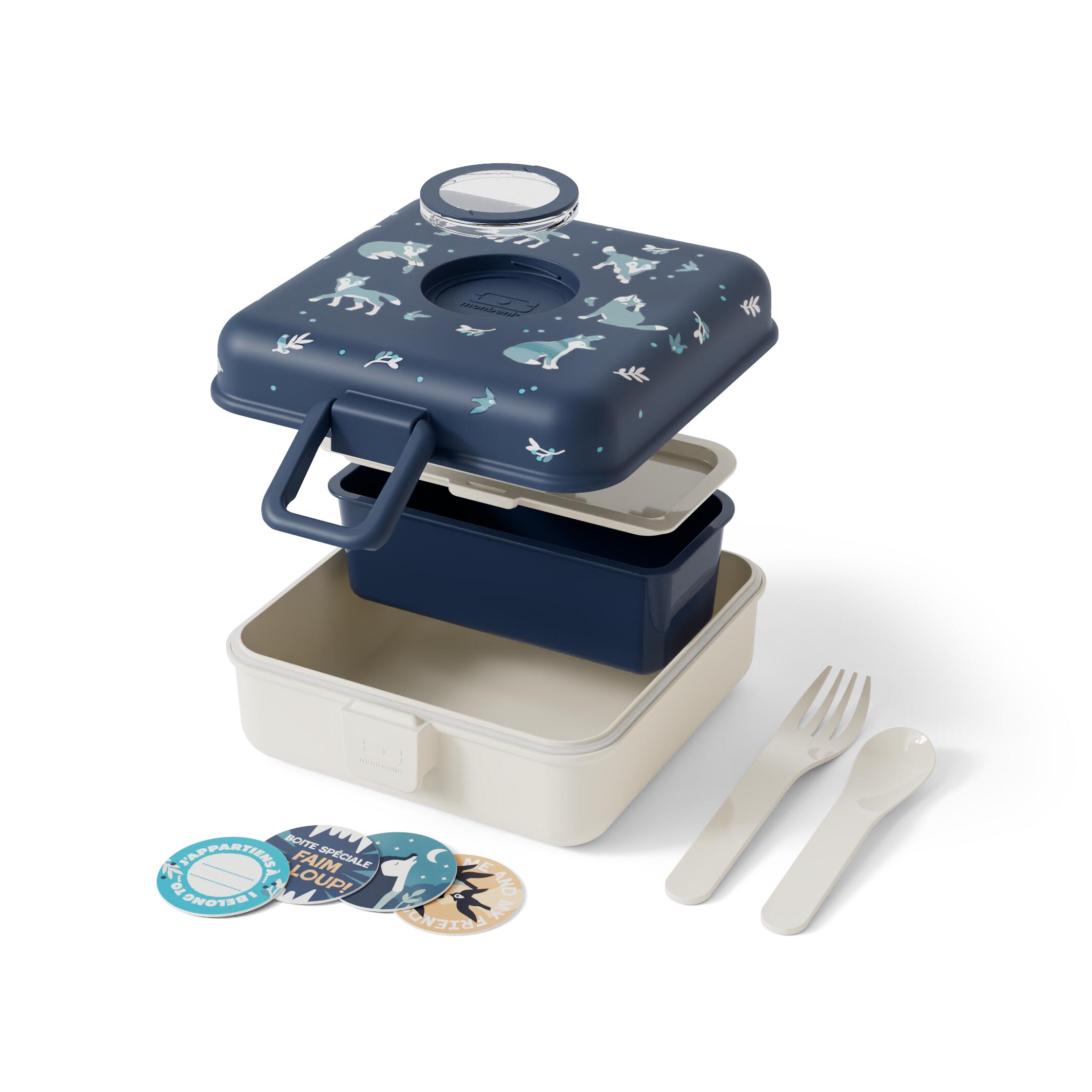 Boite repas sandwich/goûter 850ml|Enfants|Ecole, pique-nique, randonnée|Snacky 4/6