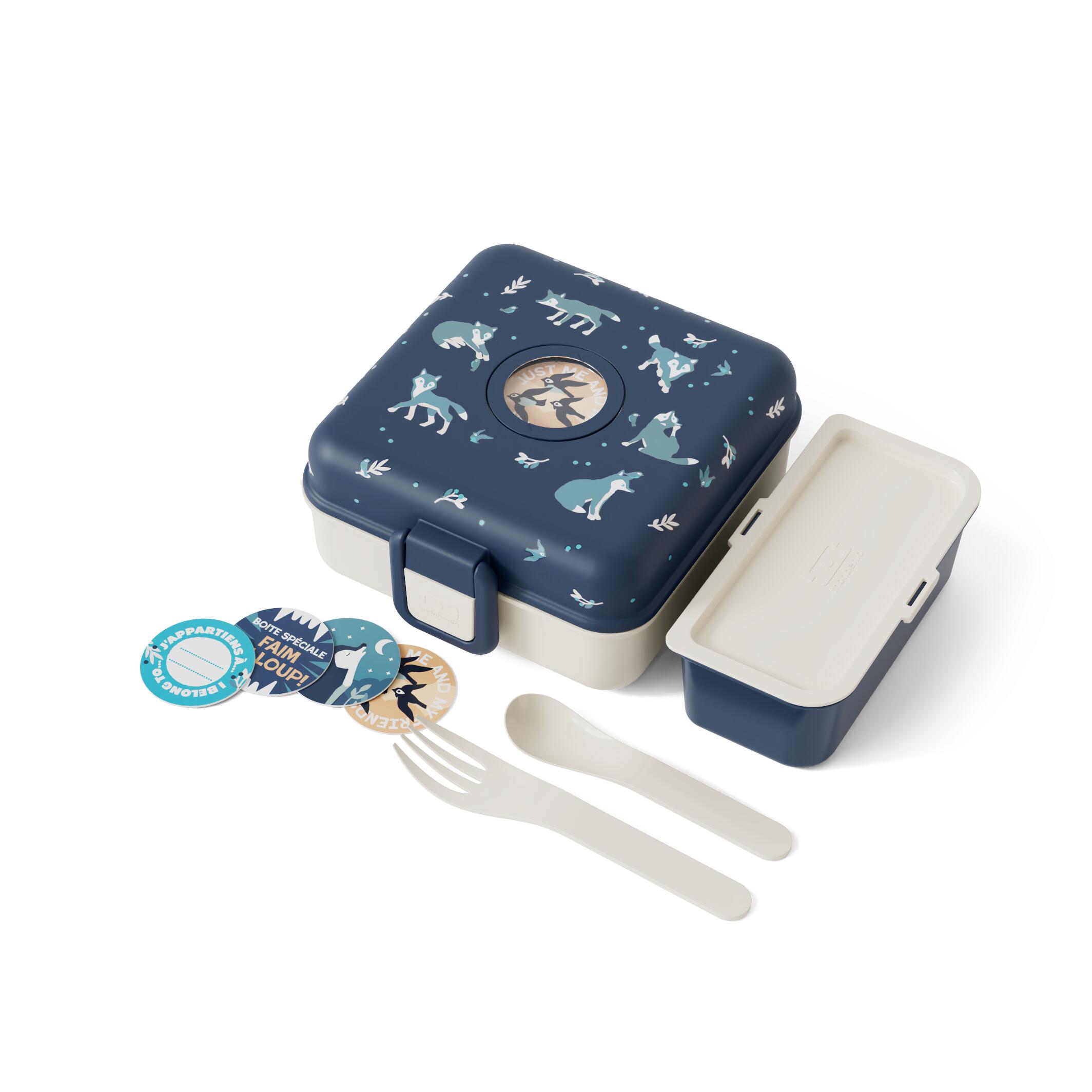Boite repas sandwich/goûter 850ml|Enfants|Ecole, pique-nique, randonnée|Snacky 5/6