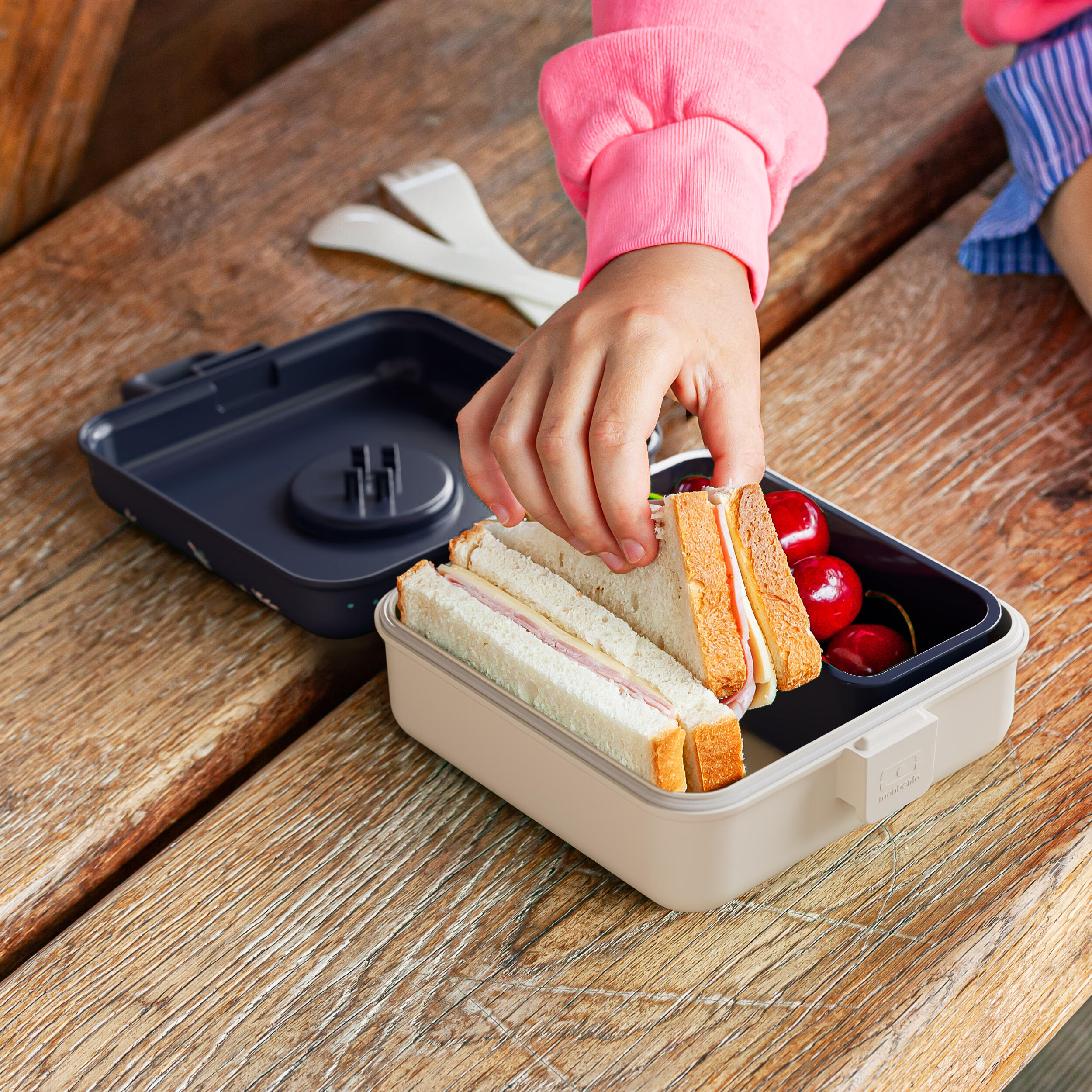 Boite repas sandwich/goûter 850ml|Enfants|Ecole, pique-nique, randonnée|Snacky 6/6