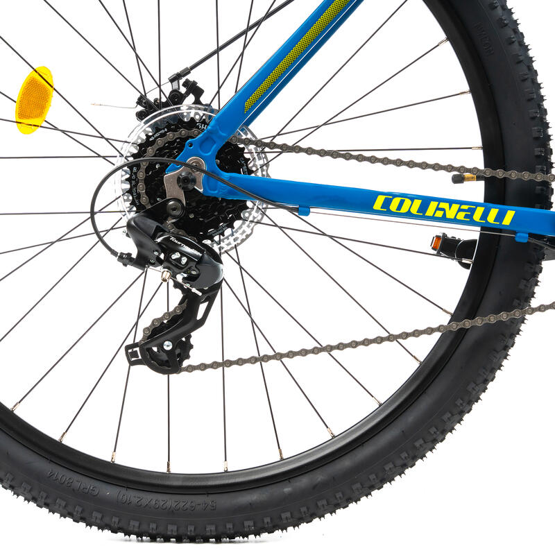 Bicicleta MTB Colinelli COL25, Marimea M, 29 inch, Albastru, 24 Viteze, Aluminiu