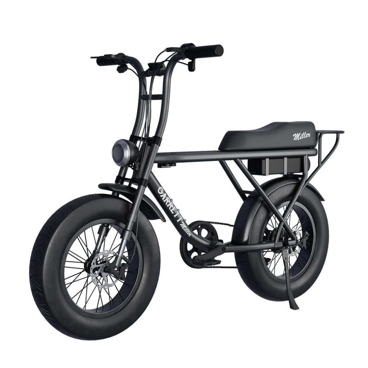 Garrett Miller - Fatbike Électrique Biplace Cargo Garrett Miller X Batterie Simple / Tout Terrain - Vélo Tout Chemin - Noir - Taille Unique - Decathlon