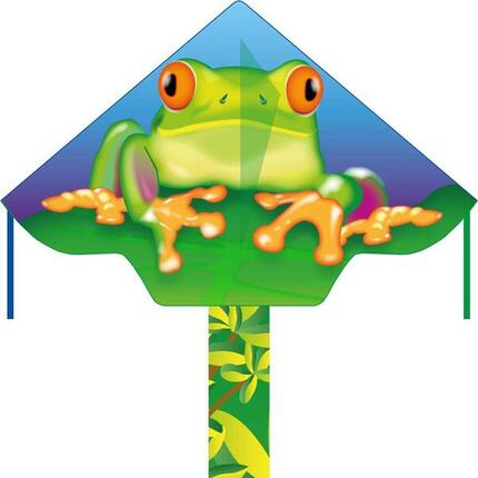 Latawiec dziecięcy HQ Simple Flyer 120 Froggy 102160 Zielony 120 x 75 cm