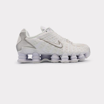 Zapatillas Shox TL White Metallic Silver Max Orange