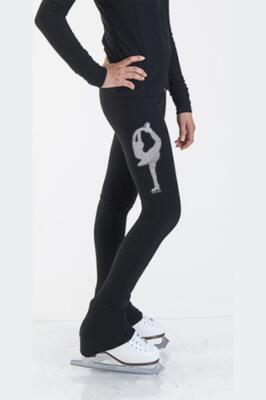 Pantalon de patinage Fabrication française - Biellmann Argent