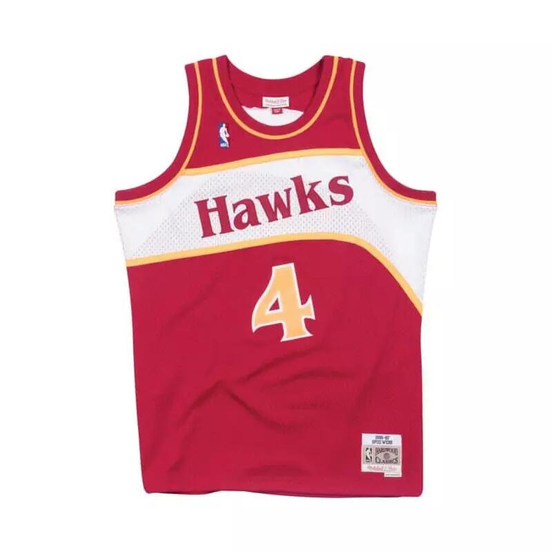 Maillot NBA Spud Webb Atlanta Hawks 1986-87 Mitchell & ness swingman Hardwood Cl 1/2