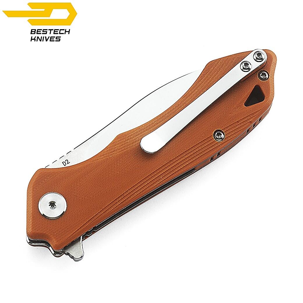 Bestech Navalha Beluga Laranja G10 D2 2/7