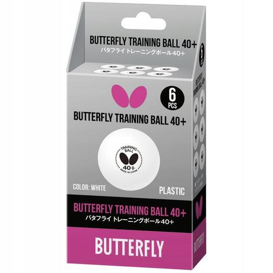 PIŁECZKI DO TENISA STOŁOWEGO piłki do ping ponga BUTTERFLY 6 szt. białe