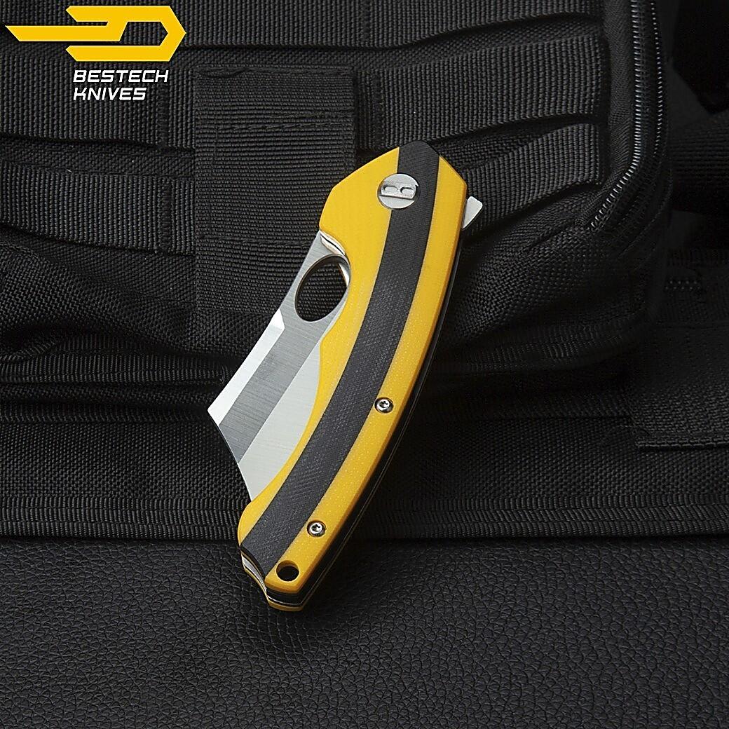 Bestech Navalha Skirmish Amarelo Preto G10 D2 7/7