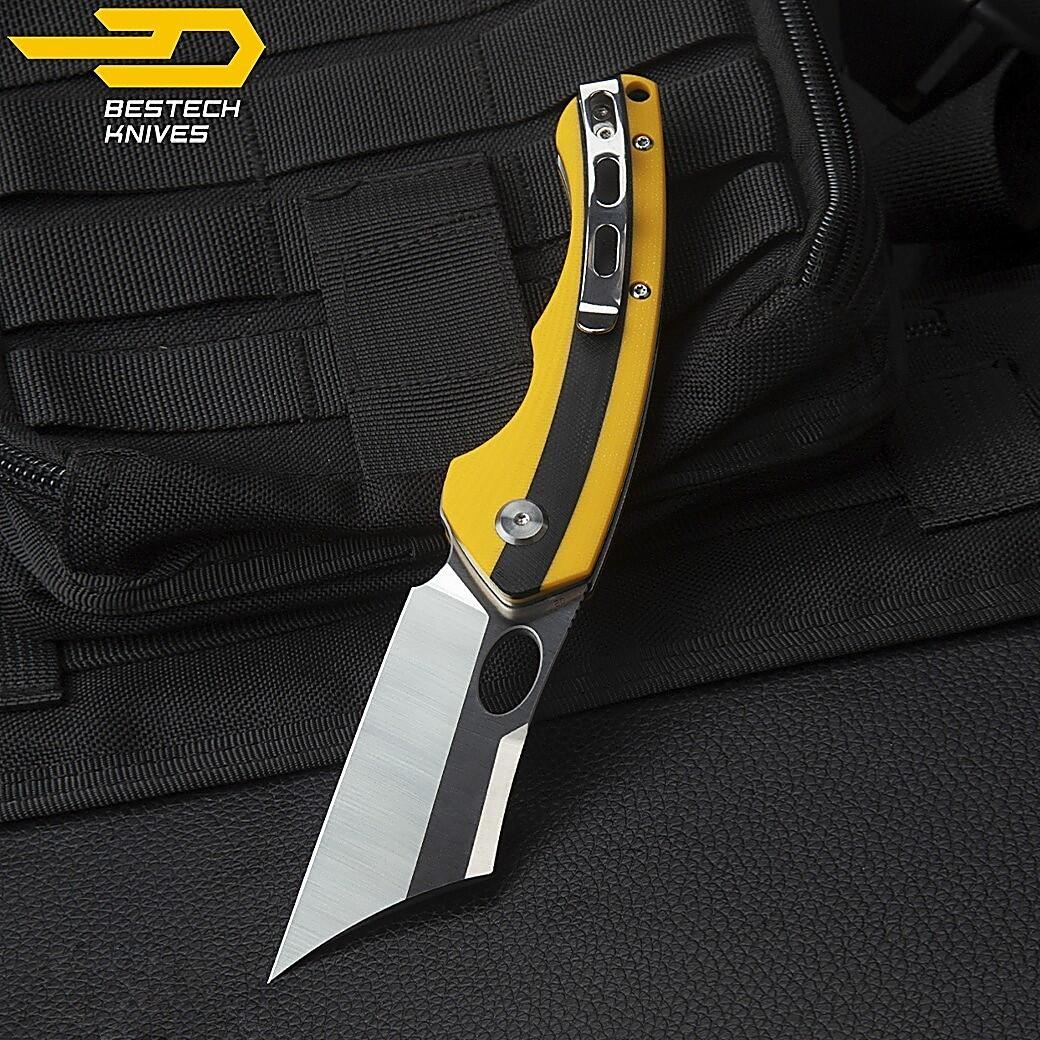Bestech Navalha Skirmish Amarelo Preto G10 D2 2/7