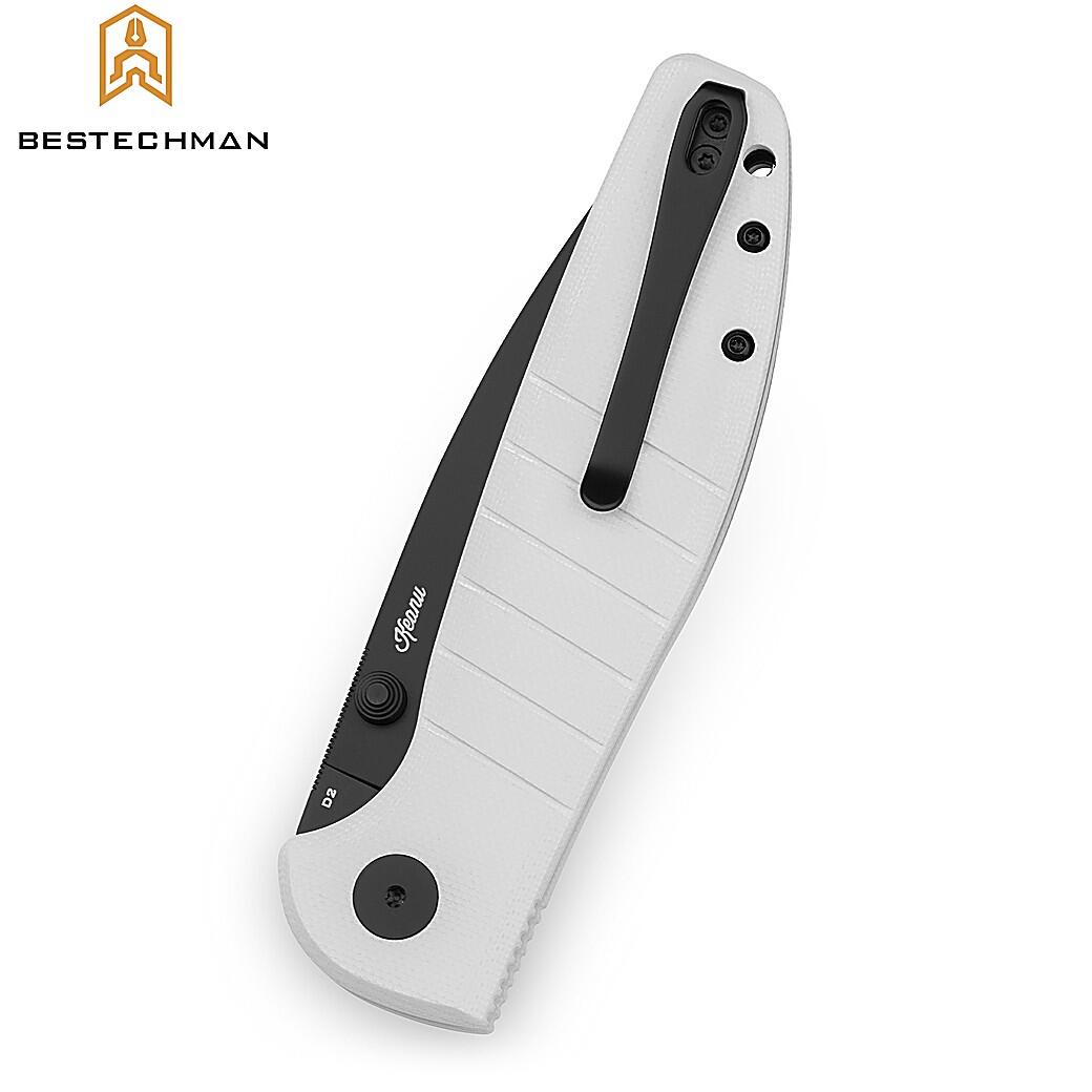 Bestechman Navalha Goodboy Branca G10 D2 PVD 4/4