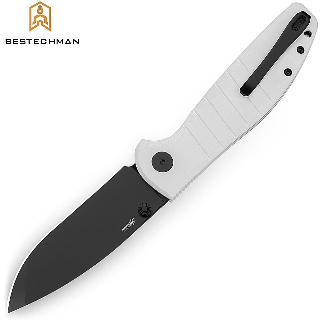 Bestechman Navalha Goodboy Branca G10 D2 PVD 2/4