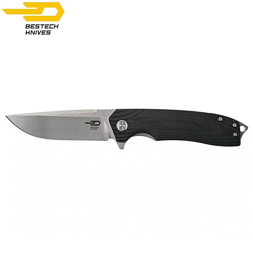 Bestech Couteau de Poche Lion Noir G10 D2 3/7
