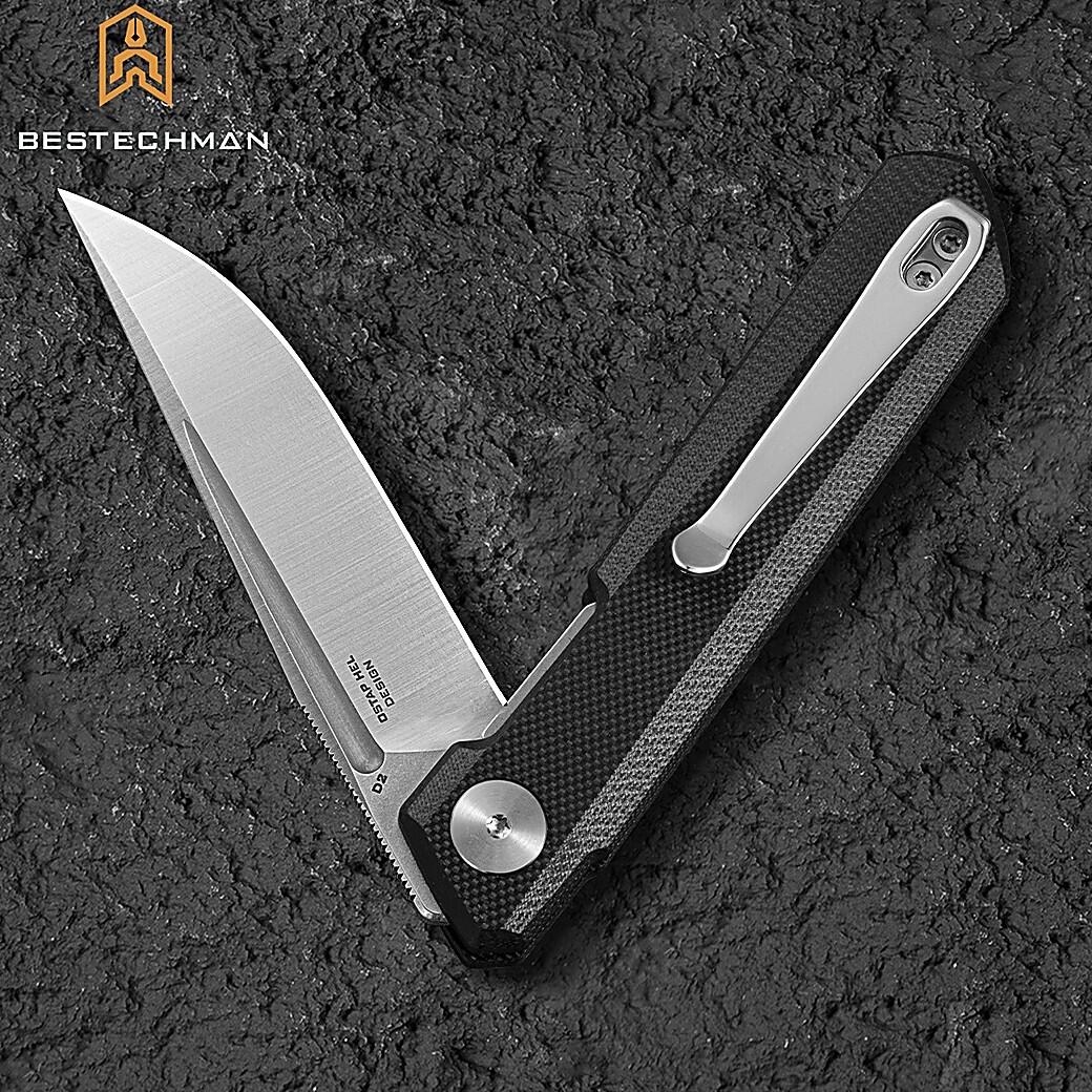 Bestechman Navalha Mini Dundee Preto G10 D2 6/7
