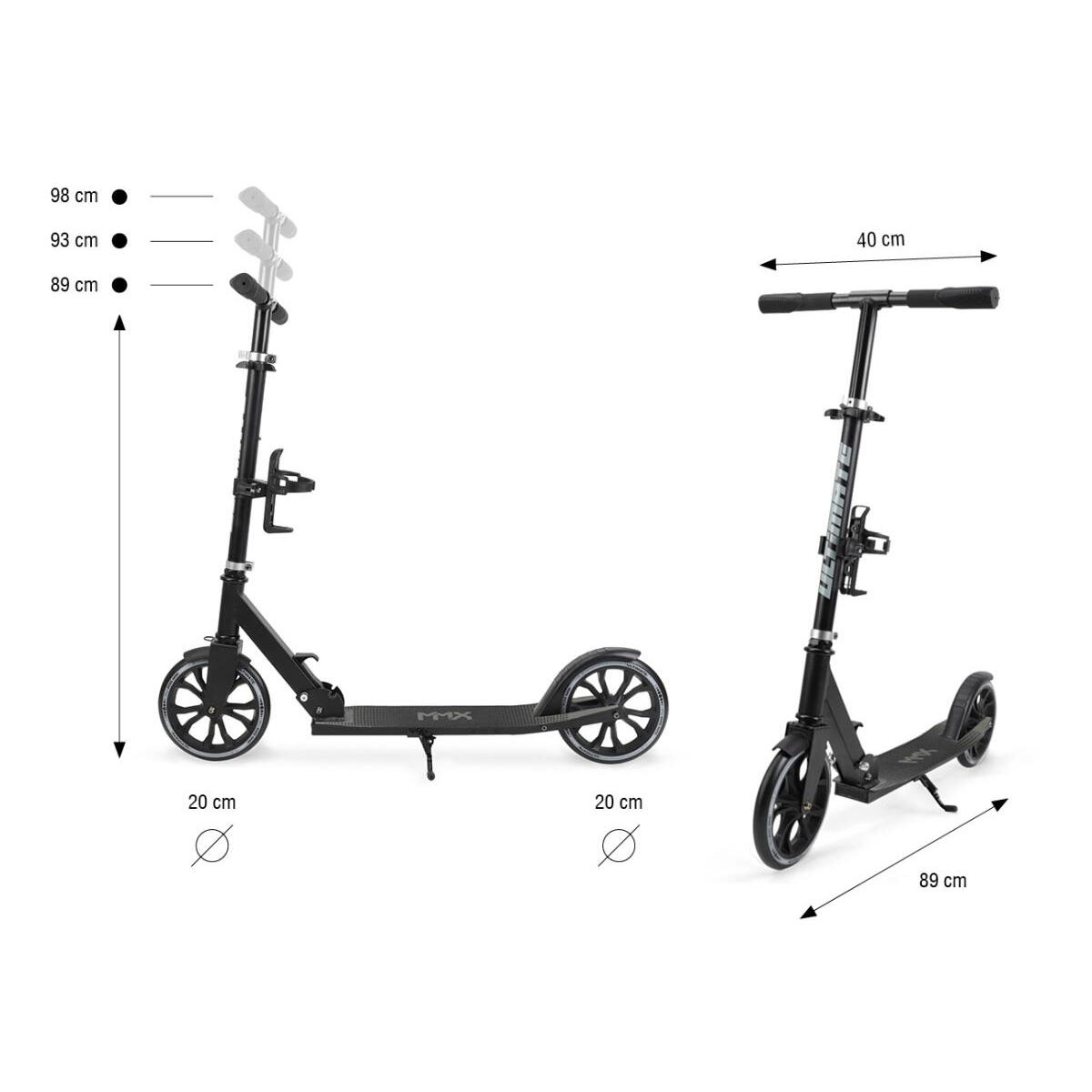 Trottinette Milly Mally Ultimate Noir 2/2