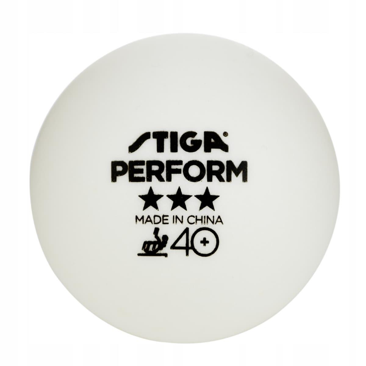 Balles de ping-pong, balles de tennis de table, lot de 3, Stiga 3*** blanches 2/3