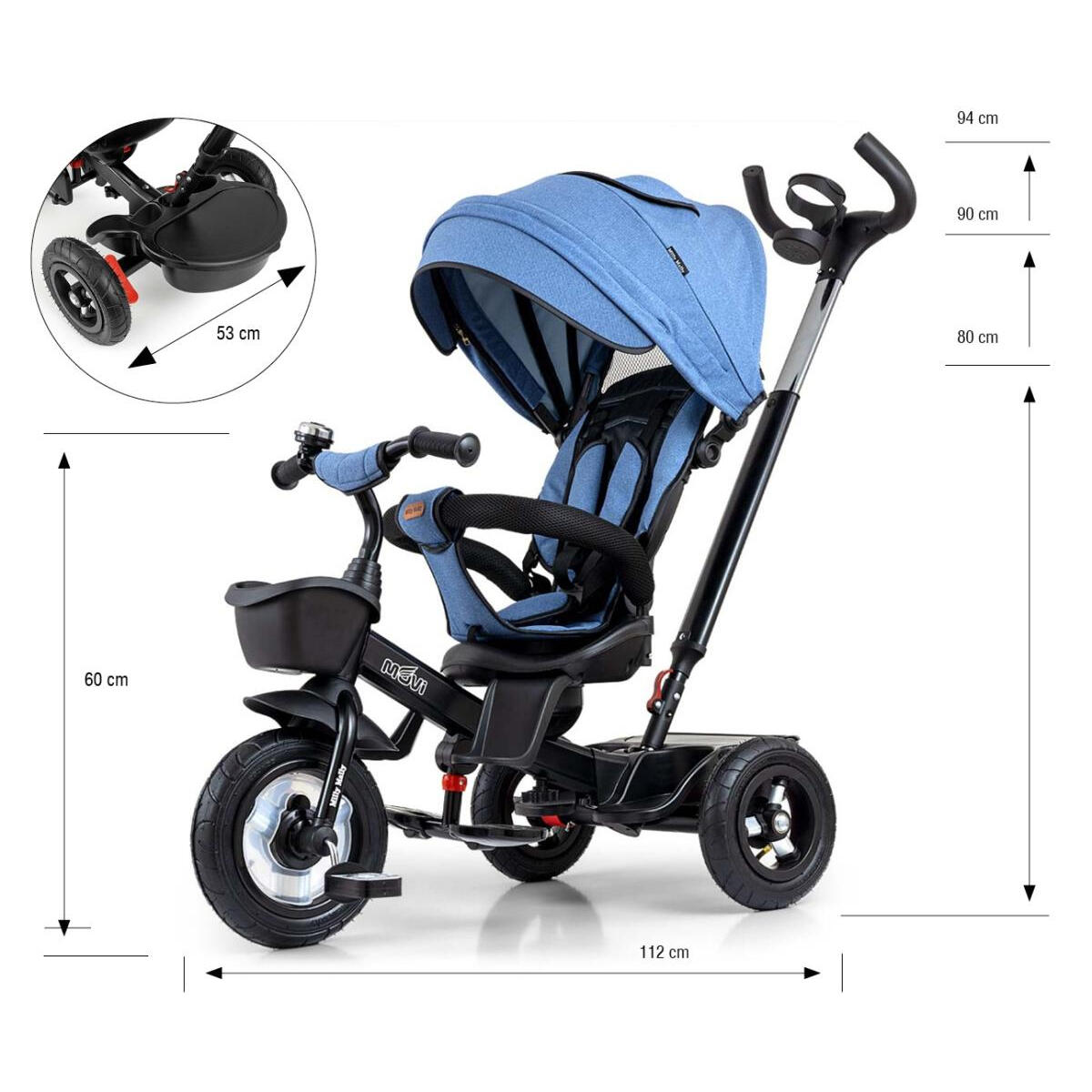 Tricycle Milly Mally Movi Denim 2/2