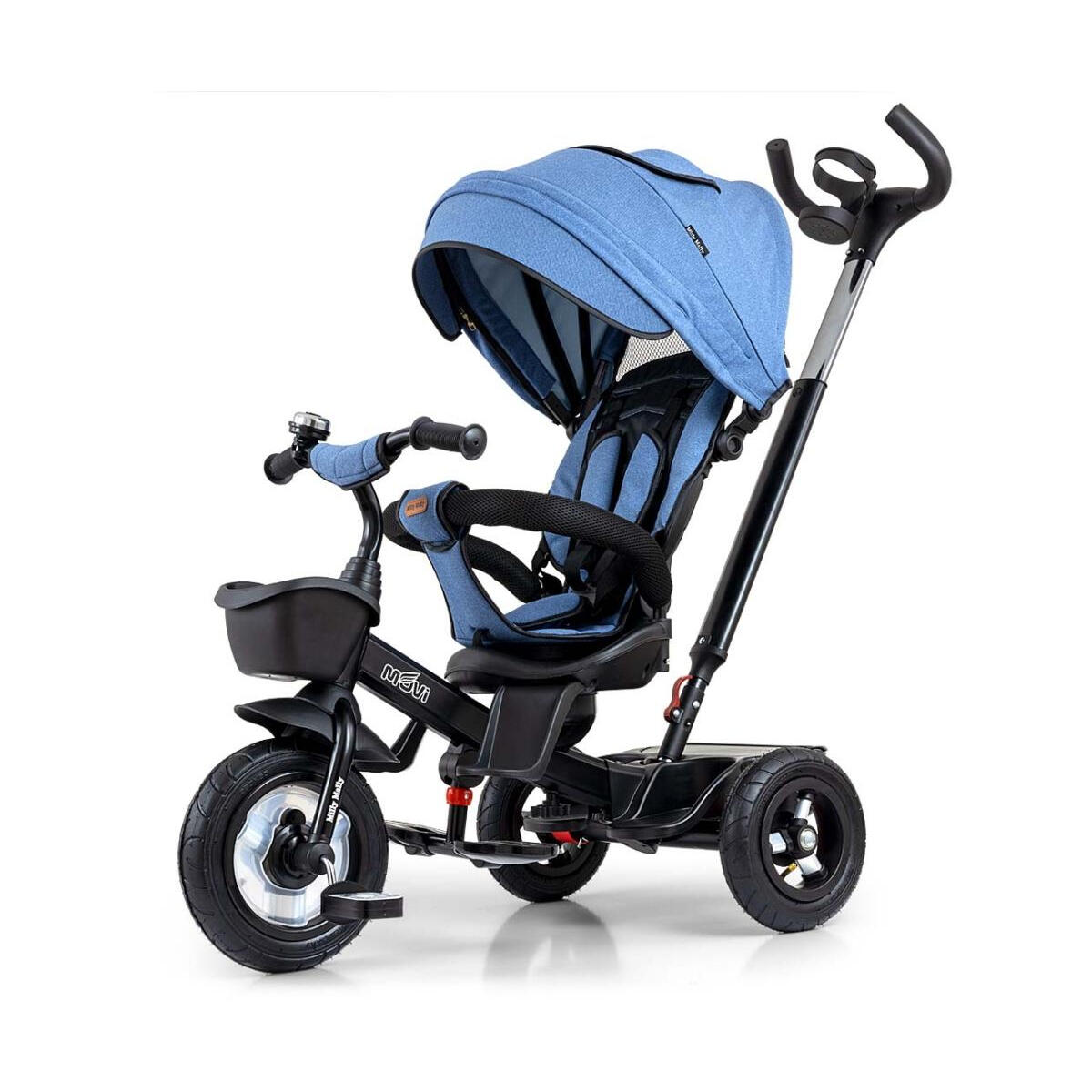 Milly Mally - Tricycle Milly Mally Movi Denim - Draisienne - Bleu - Taille Unique - Decathlon