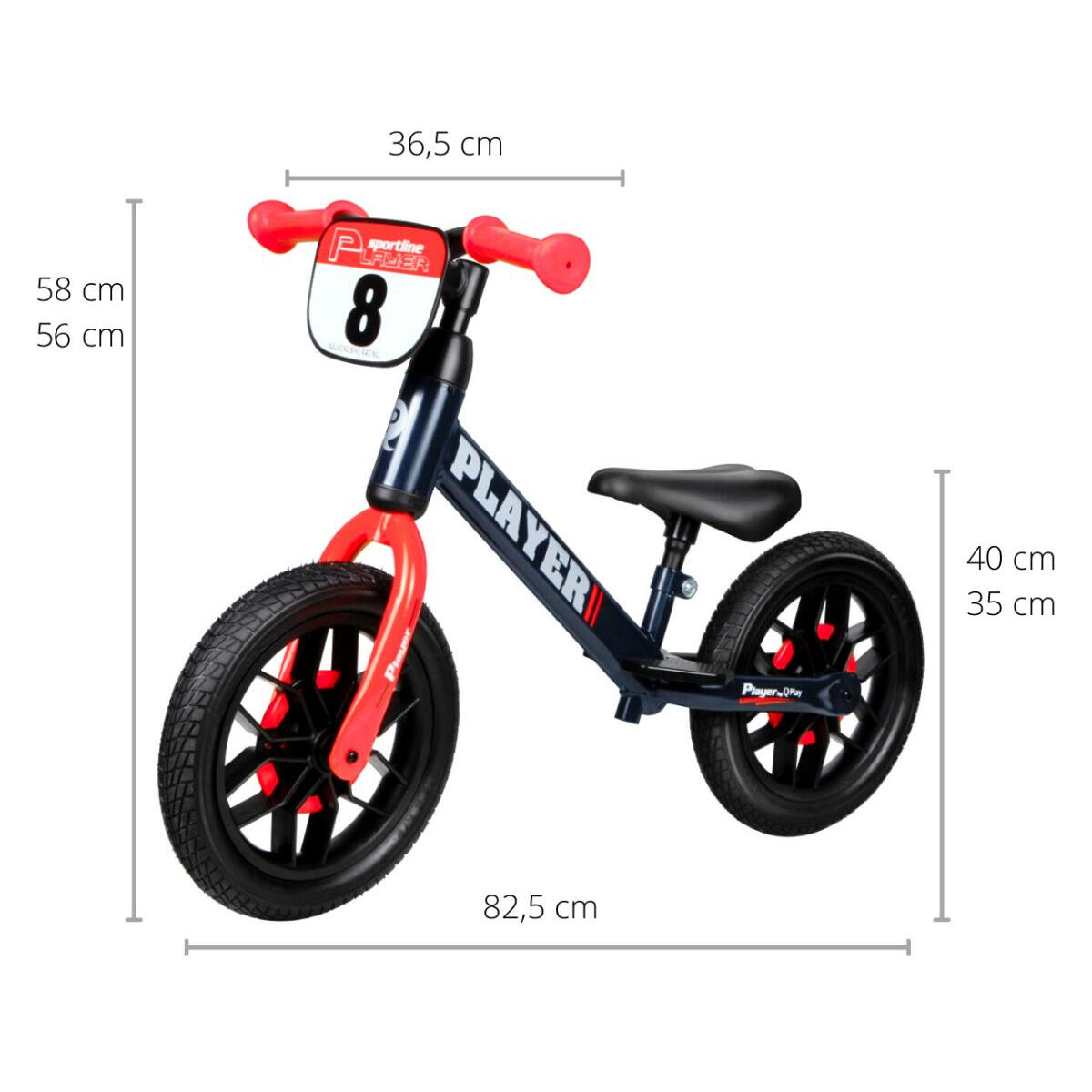 Draisienne Qplay Player Rouge 2/2